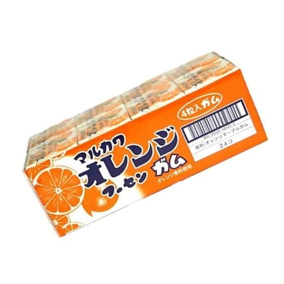 丸川製菓 オレンジマーブルガムボトル 130g×48個 (爆買) 丸川製菓