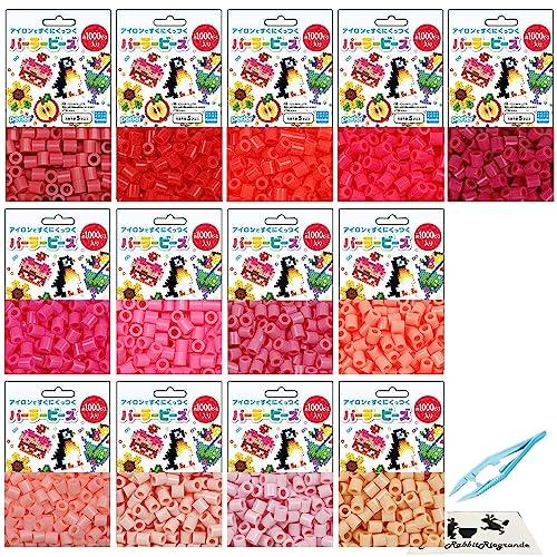 パーラービーズ 単色赤色 あかいろ ピンク 全13色！ RED PINK