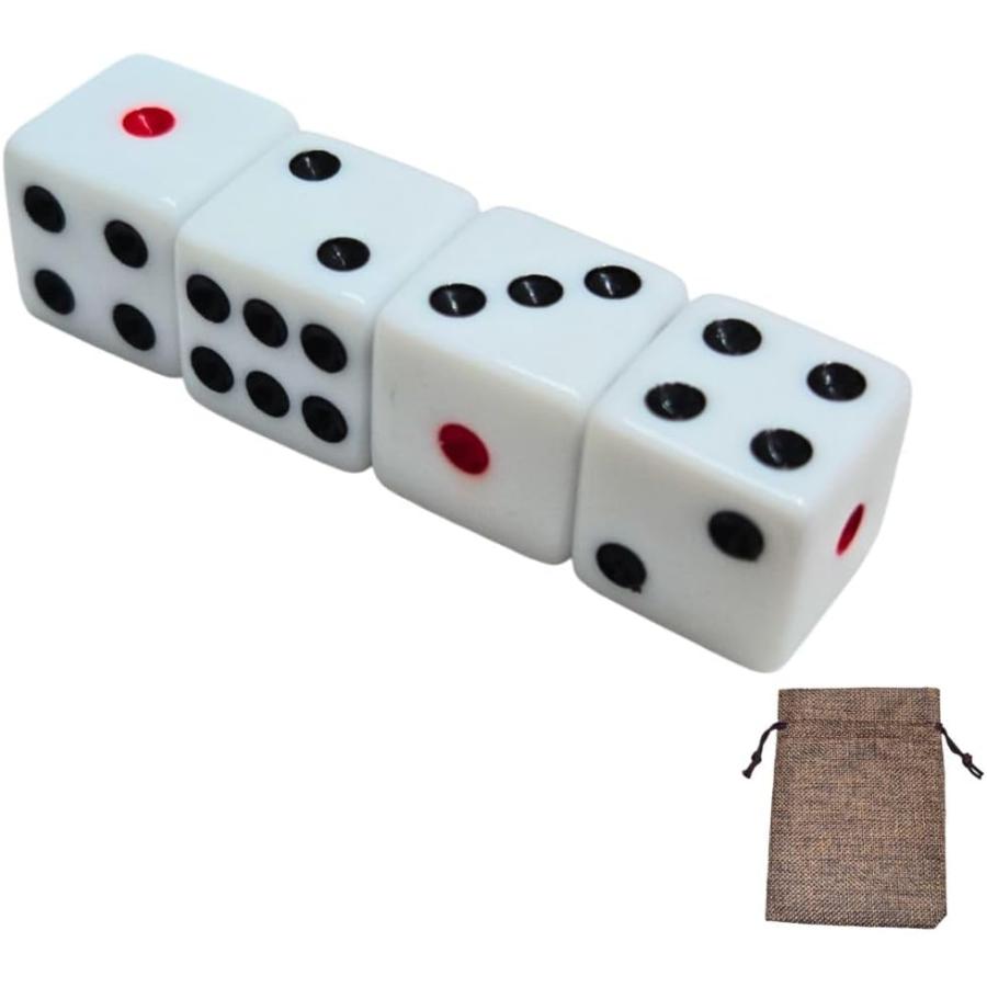 【激レア・美品】NANA-dice サイコロセット​ サイコロ 14mm 4個 ☆ 収納用の小袋付き ダイス ボードゲーム すごろく