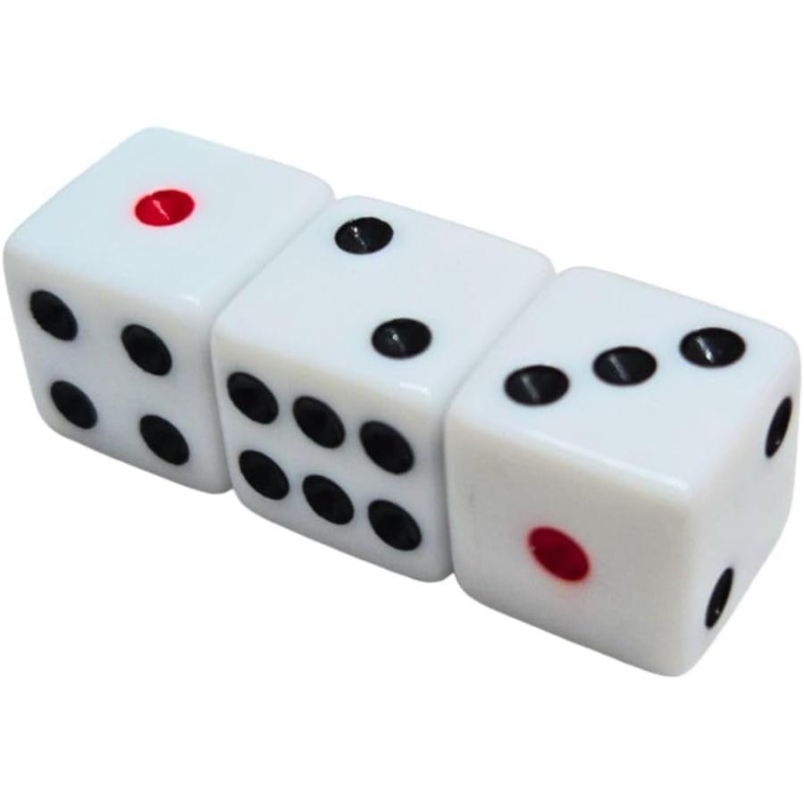 サイコロ 16mm 3個 ☆ 収納用の小袋付き ダイス ボードゲーム すごろく