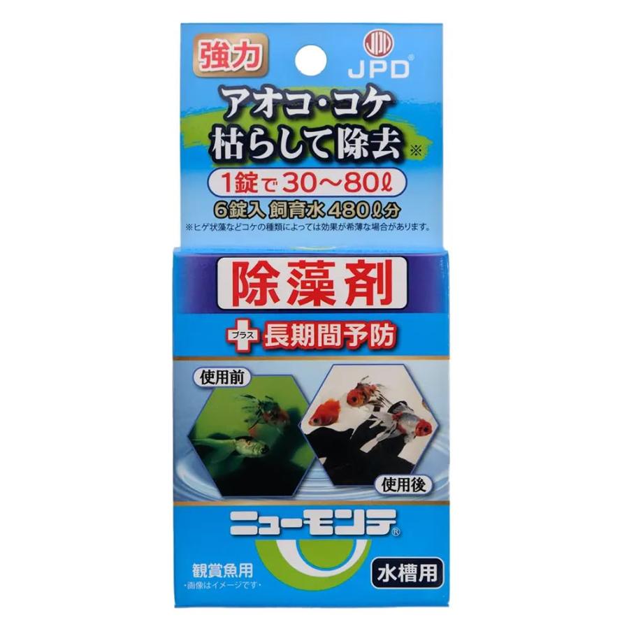 日本動物薬品株式会社 ニチドウ 水槽用除藻剤 ニューモンテ 淡水用 6錠
