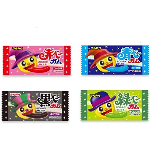 マルカワ 当たり付 ガム セット ( (50個+あたり3個) ×4種類) 赤べー 53