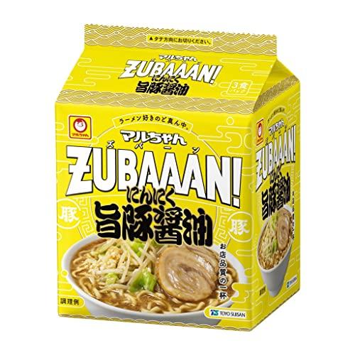 マルちゃんZUBAAAN! にんにく旨豚醤油 3食パック×9袋 爆買 : 株式会社