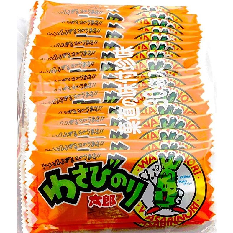 わさびのり太郎(30枚入り)× 4袋セット(計120枚 菓道 おつまみ 珍味