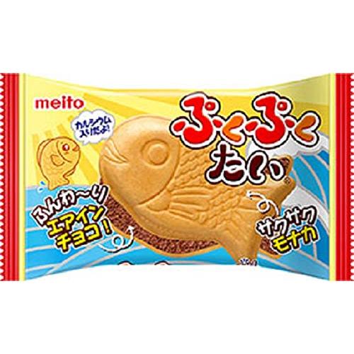 ぷくぷくたい エアインチョコ 1個×10袋 名糖産業 駄菓子 ぷくぷくタイ