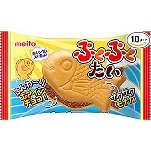 【8650円】お菓子 チョコ ぷくぷくたい スナック まとめ売り 詰め合わせ ぷくぷくたい エアインチョコ 1個×10袋 名糖産業 駄菓子 ぷくぷくタイ