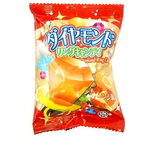 ダイヤモンドリングキャンディ 1個×24袋 やおきん 指 大きい ダイヤの
