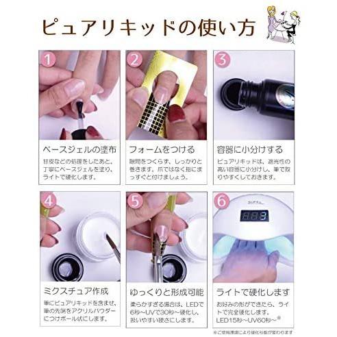 ネイルアクリルセット ピュアリキッド50ml + アクリルパウダー28g
