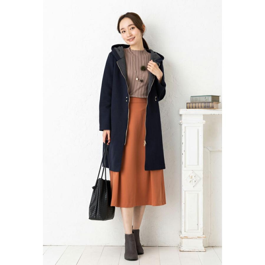 SALE30) (M〜L)綿混 ダンボール ニット 配色 フーデット 2Way SALE30) (M〜L)綿混 ダンボール ニット 配色 フーデット 2Way