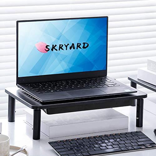 21最新型 Skryard パソコン台 引き出し収納 モニター台 机上台 Pcスタンド 高さ調整可能 猫背を防ぐ 耐荷重25k Wssj B08q44rsw1 Rion 通販 Yahoo ショッピング