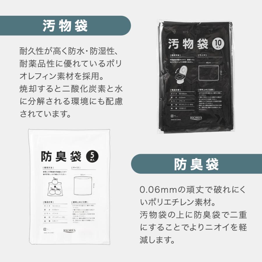 RIORES（リオレス） 非常トイレ 20回分 簡易トイレ 防災用品 防災