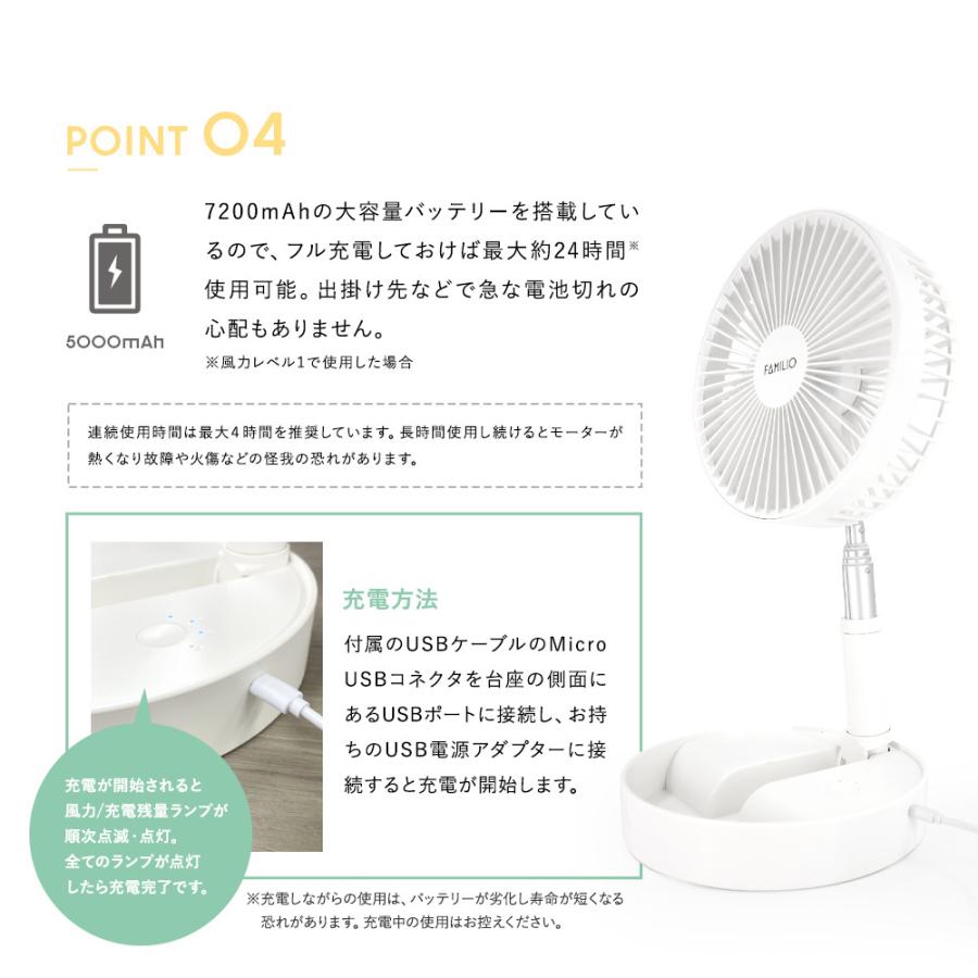 別倉庫からの配送 折りたたみ扇風機 コンパクト キャンプ グランピング コードレス アウトドア Usb充電式 静音 野外 角度調整 真夏 快適 Familio Phewdy ピューディー 送料無料 Aynaelda Com