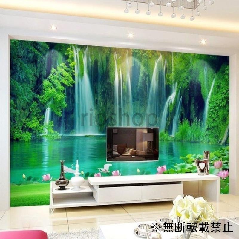 3d 壁紙 寝室用 部屋用 1ピース 1平方m 自然風景 森林 癒しの景色 滝 インテリア 装飾 耐水 防湿 防音 耐衝撃 Kien Business Rioshop 通販 Yahoo ショッピング