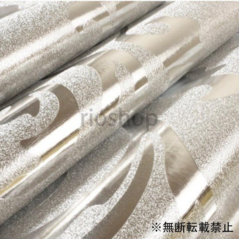 壁紙 クロス 金箔 金 銀 家 装飾 シルバー 10m メタリック ビニール ロール 光沢 Kiichan0010 Rioshop 通販 Yahoo ショッピング
