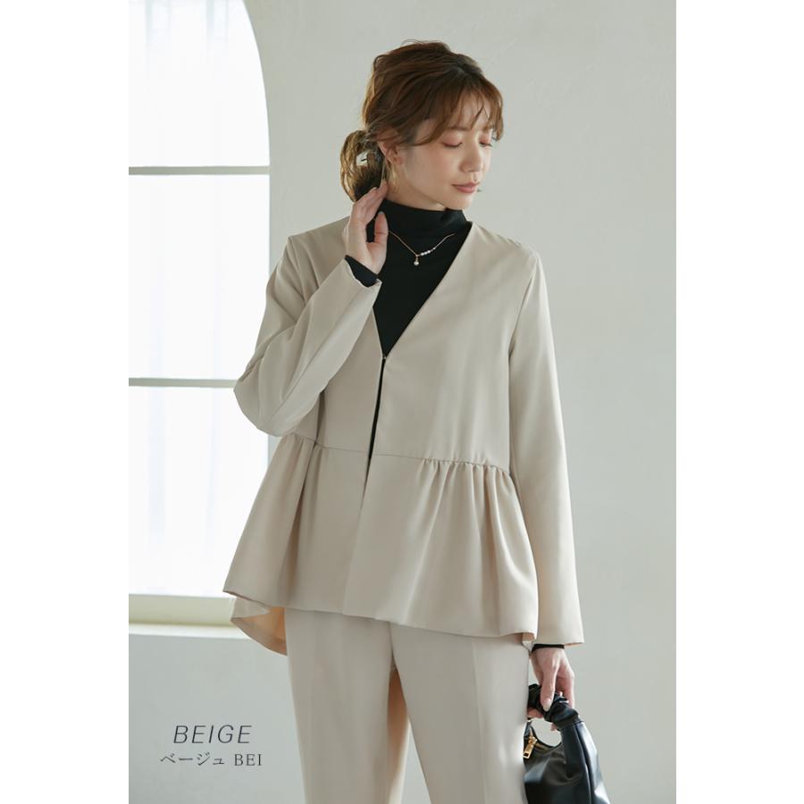 新品】夏用 グレー スカートスーツ【上3号、下5号】 ニッセン スーツ