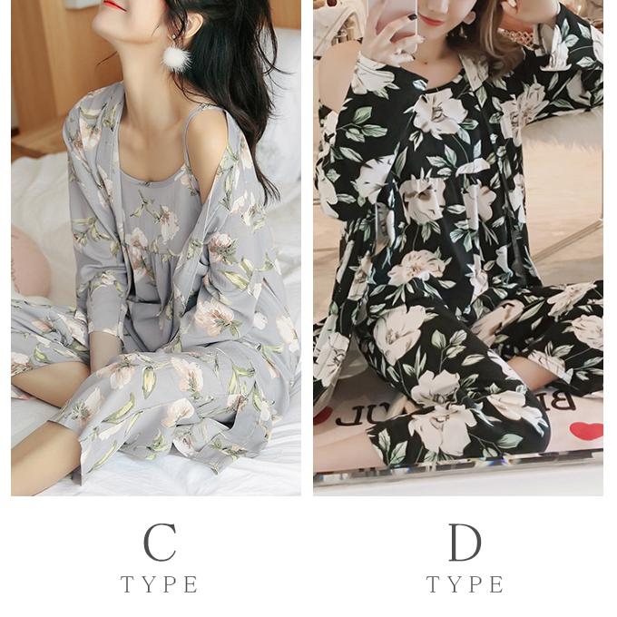 全品Point10倍!最大倍率50% 3点セット ルームウェア 上下セット