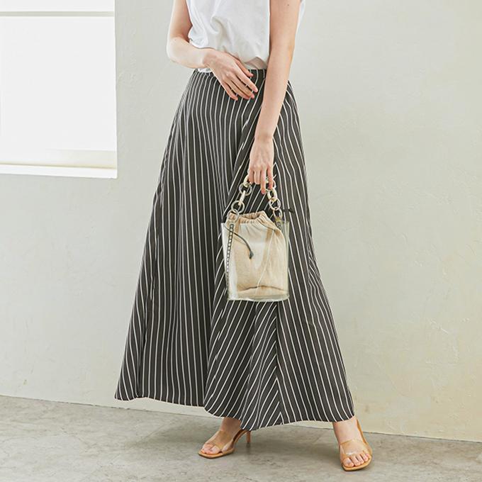 在庫処分 フレアスカート レディース ロング フレア 裏地あり