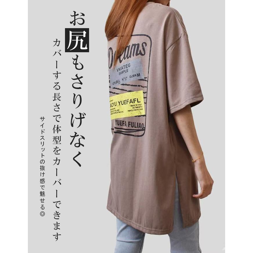 爆買WEEK Tシャツ ロゴt オーバーサイズ 半袖 クルーネック ロゴ