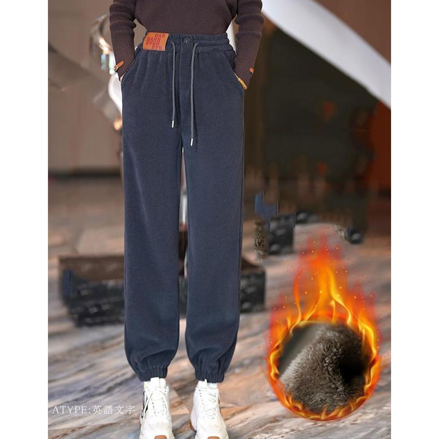 全品Point10倍!最大倍率50% コーデュロイジョガーパンツ 裏起毛 2type