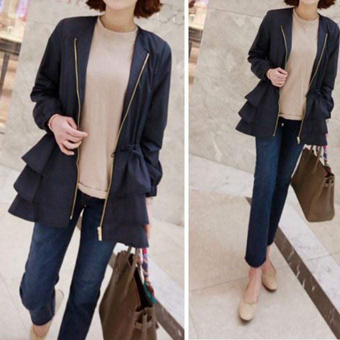 美品❣️前たてフリルが素敵❤️サマージャケット フリルジャケット レッグウォーマー ジャージ 衣装 メンズ 天使界隈 M