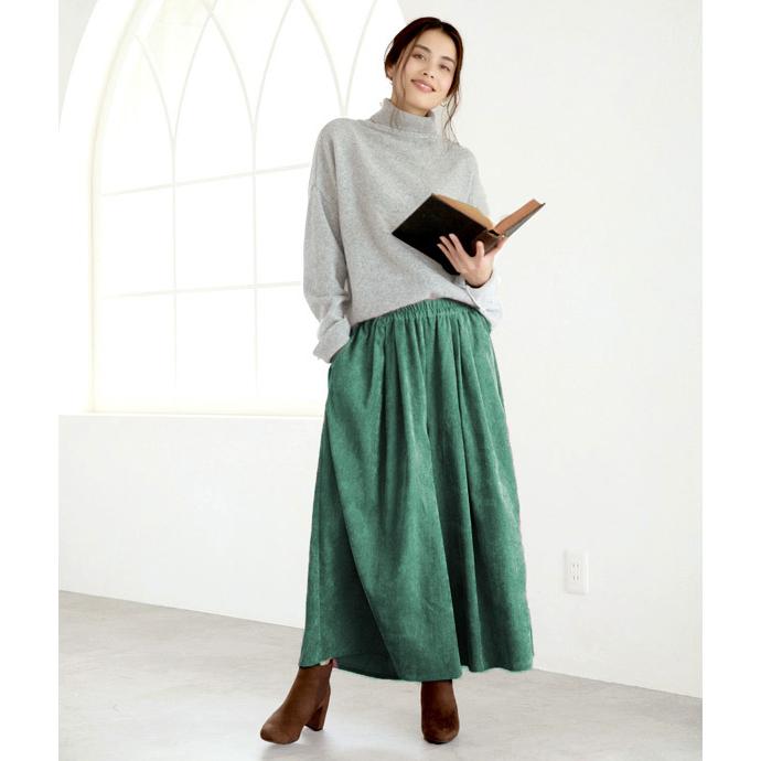 ワイドパンツ コーデュロイ ガウチョパンツ ボトムス 美脚 カジュアル フレア 21bl5235 Rioty リオティ 通販 Yahoo ショッピング