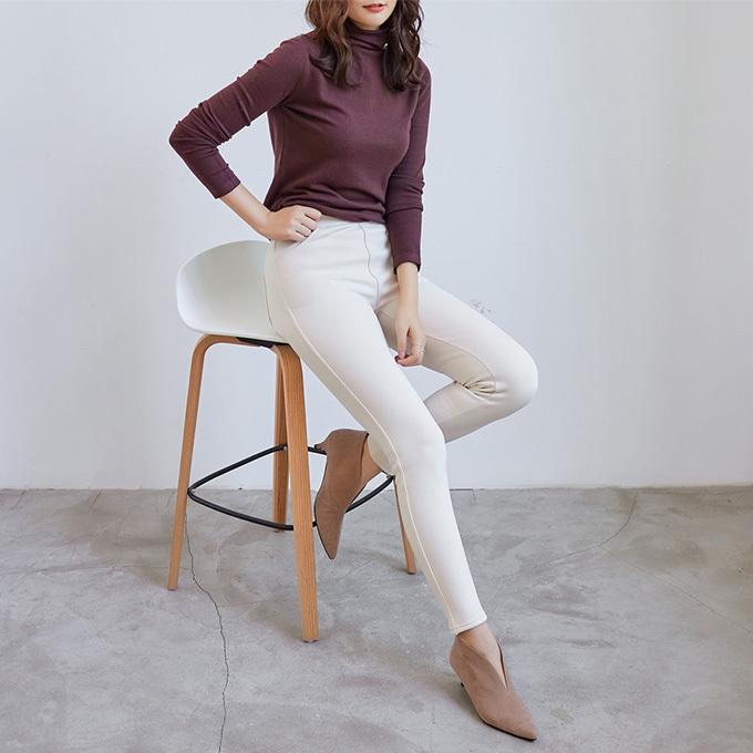 防寒対策 裏起毛 パンツ 裏ボア スキニーパンツ S/M/L/XL/2XL/3XL