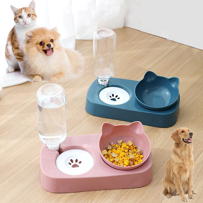 【フードボール】猫 犬 水 自動餌皿 餌　自動 大容量 猫 爆買WEEK 自動給水器＋フードボール 給餌器 猫 犬 給水器 水飲み器