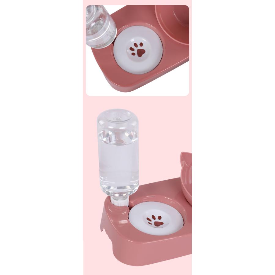 爆買WEEK 自動給水器＋フードボール 給餌器 猫 犬 給水器 水飲み器