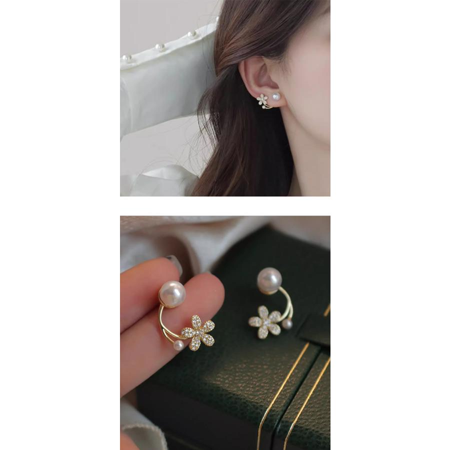 爆買WEEK ピアス お花 パール フラワーモチーフ イヤリング かわいい