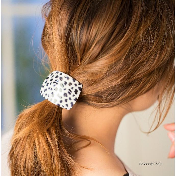 レオパード柄 ヘアゴム ヒョウ柄 太ゴム カーブモチーフ ヘアゴム 小物 髪型アレンジ 簡単 楽ちん まとめ髪 アップヘア ヘアアクセサリー レディース 39ho6665 Rioty リオティ 通販 Yahoo ショッピング