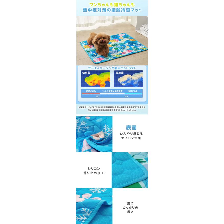 爆買WEEK 【S：50*40cm】熱中症対策 接触冷感 ペットマット 夏