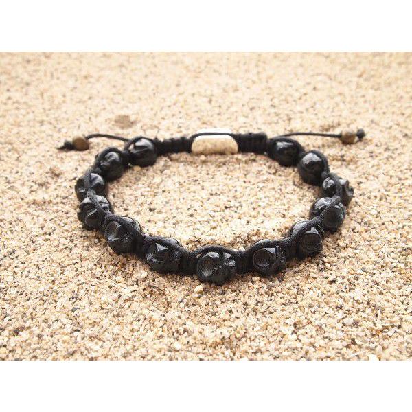 SKULL BLUE TIGER EYE ブルータイガーアイ スカルブレスレット