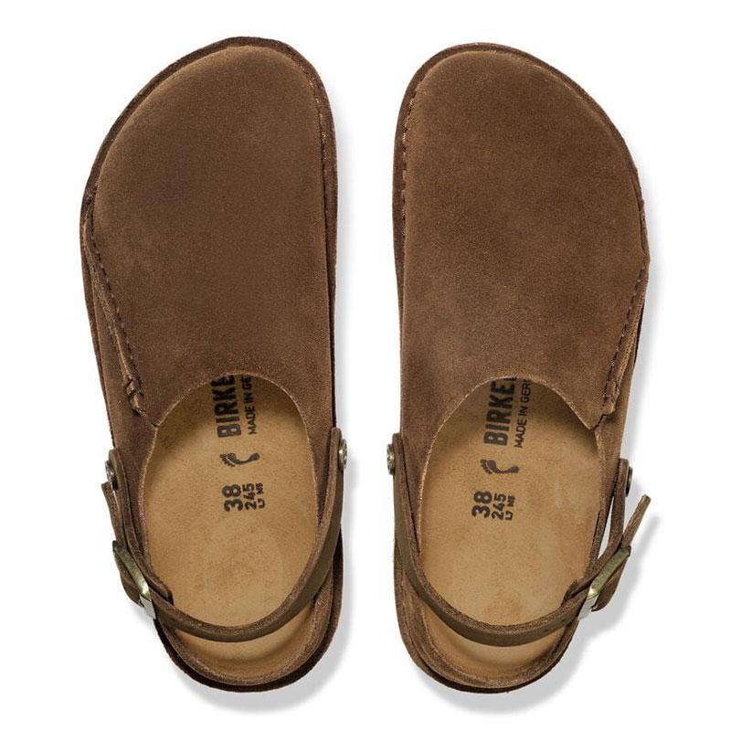 BIRKENSTOCK / lutry premium suede/サンダル/26.5cm/キャメル/スウェード/1030187 BIRKENSTOCK（ビルケンシュトック） サンダル メンズ レディース