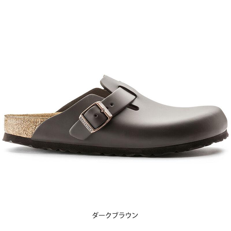 ビルケンシュトック BIRKENSTOCK サンダル メンズ レディース ボストン BOSTON ナチュラルレザー ダークブラウン 60101 レギュラー幅｜ripe｜02