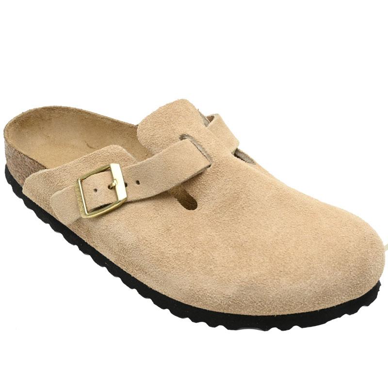 BIRKENSTOCK（ビルケンシュトック） サンダル レディース Boston ボストン スエードレザー サンドキャッスル レギュラー幅 ...