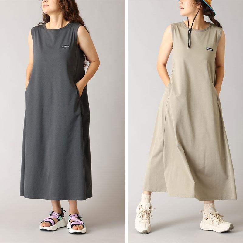 45Rオンザビーチドレスノースリーブライトグレーワンピース Columbia（コロンビア） ワンピース ノースリーブ レディース