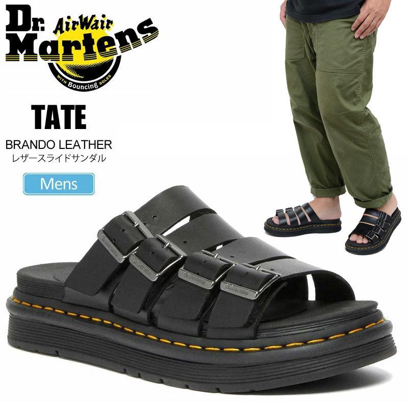 ドクターマーチン Dr Martens サンダル メンズ テート Tate ブラック 25 29cm 保障できる
