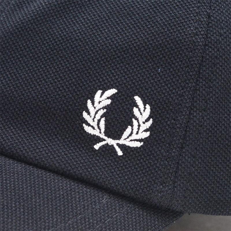 【フレッドペリー】ロゴキャップ ブラック FRED PERRY FRED PERRY（フレッドペリー） キャップ 帽子 別注 BRANDED ロゴ刺繍