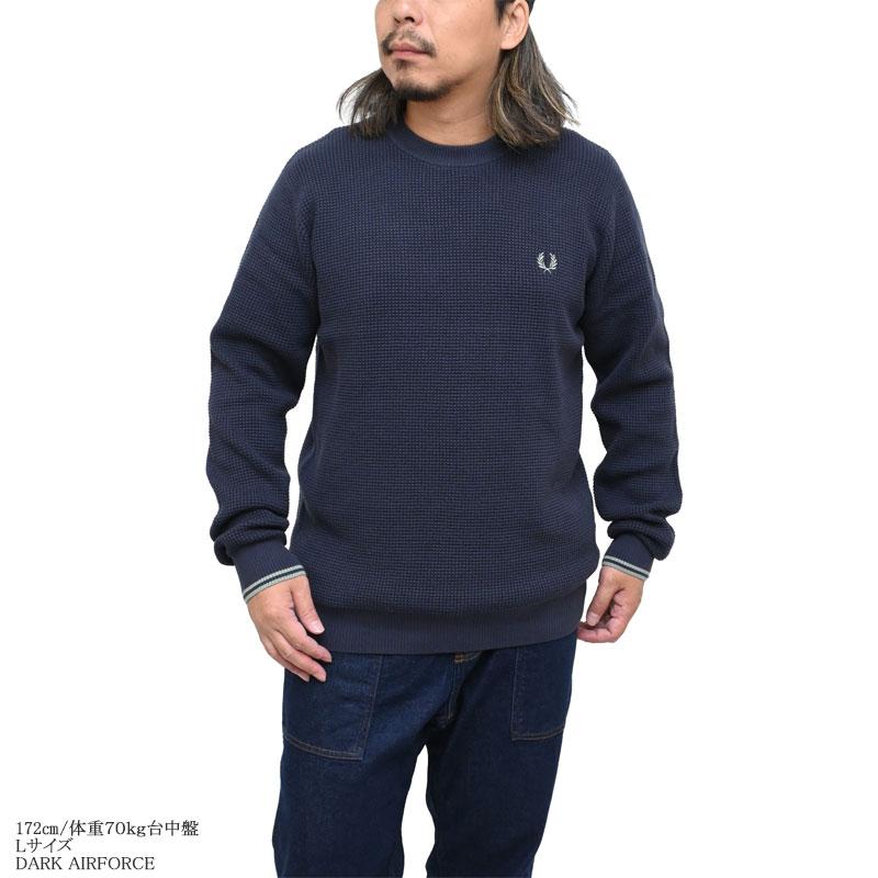 fredperry ニット 楽天市場】フレッドペリー FRED PERRY ワッフル ステッチ ジャンパー