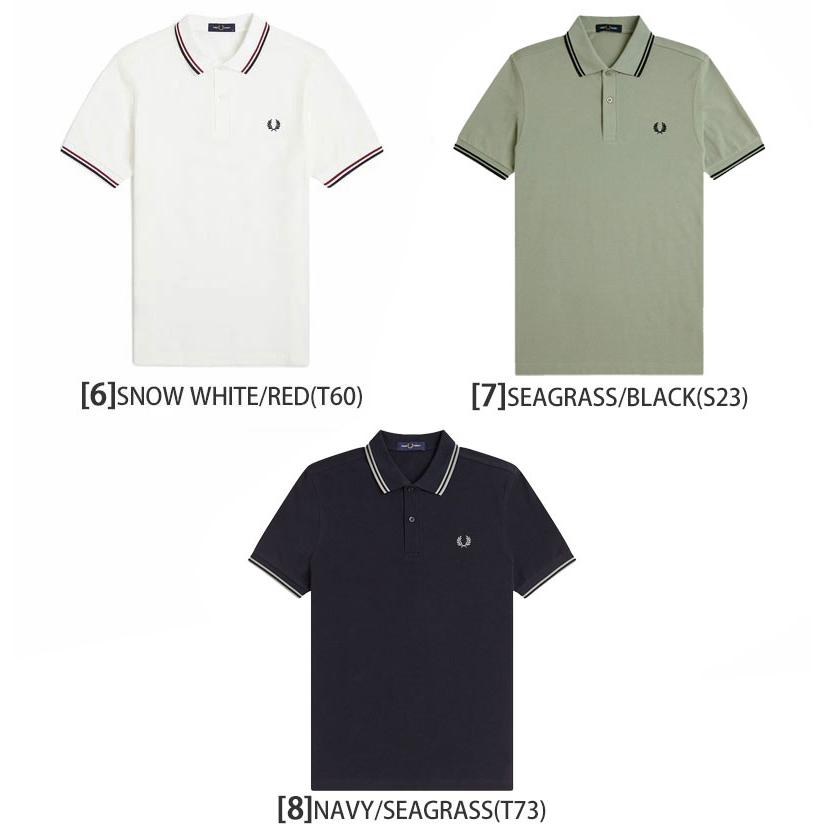 3/31まで　FRED PERRY　半袖ポロシャツ　ブラック×ホワイト　L FRED PERRY（フレッドペリー） ポロシャツ 半袖 ティップライン