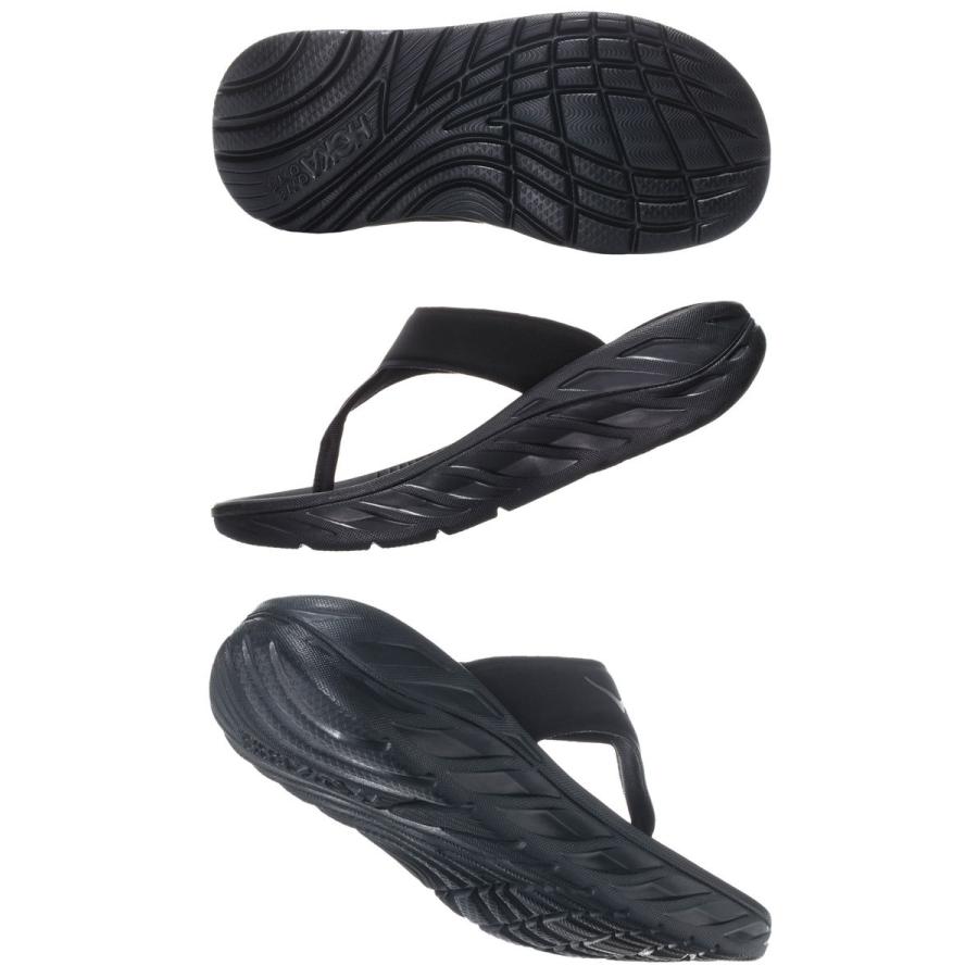 ホカ HOKA サンダル レディース オラリカバリーフリップ ブラック