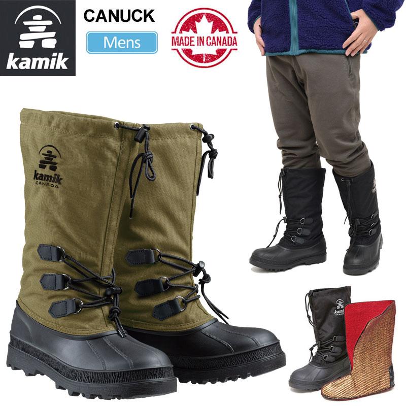 カミック kamik スノーブーツ カナダ製 防水 メンズ カヌック CANUCK