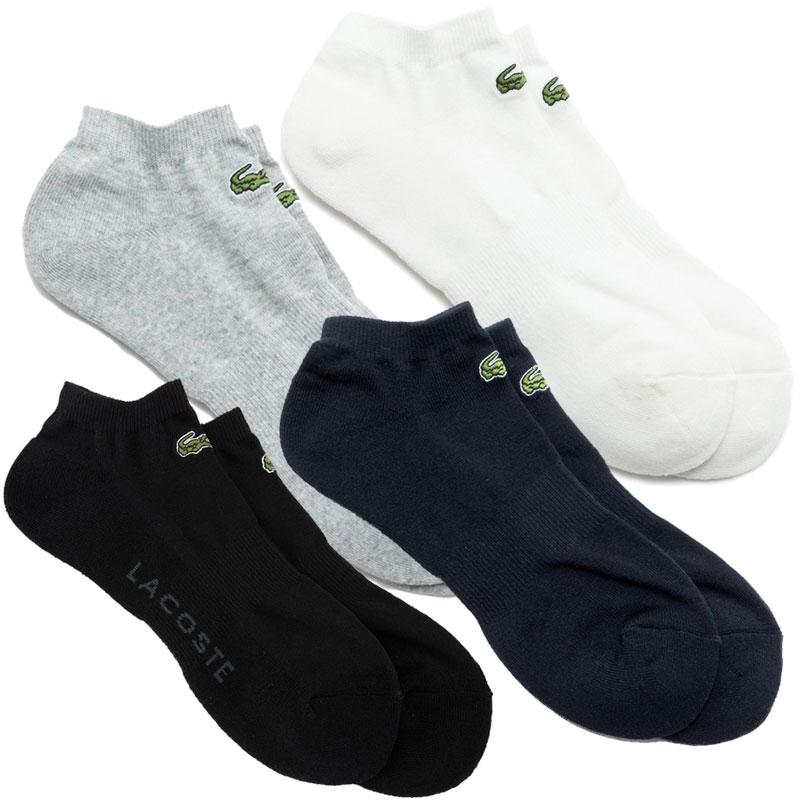 ラコステ LACOSTE 靴下 日本製 メンズ 足底パイルロゴスニーカー丈
