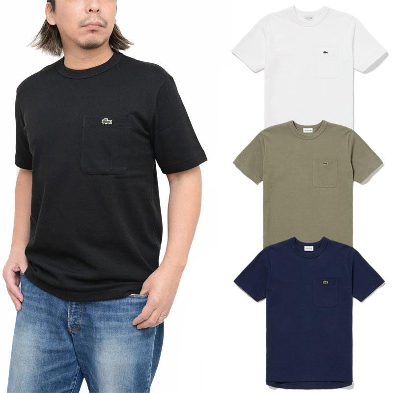 ラコステ LACOSTE Tシャツ 半袖 メンズ 鹿の子ポケットTシャツ