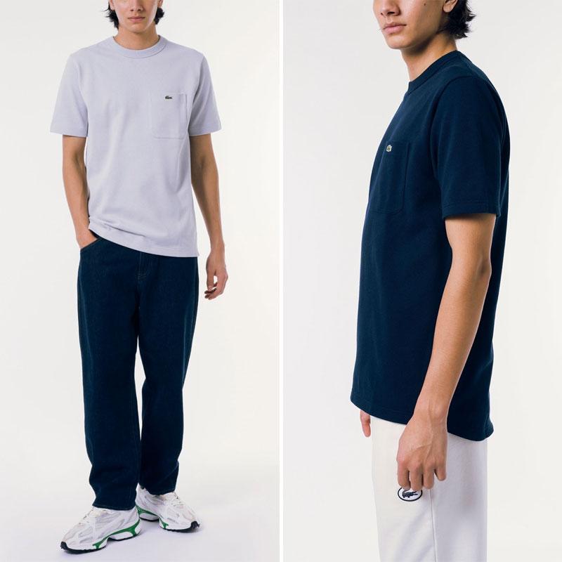 ラコステ LACOSTE Tシャツ 半袖 メンズ 鹿の子ポケットTシャツ