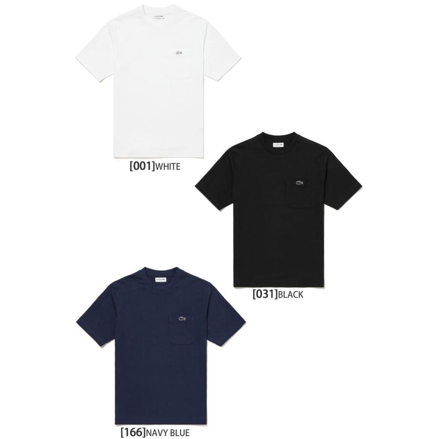 ラコステ LACOSTE Tシャツ 半袖 メンズ アウトラインクロックポケットTシャツ クラシックフィット Classic Fit TH5807｜ripe｜02