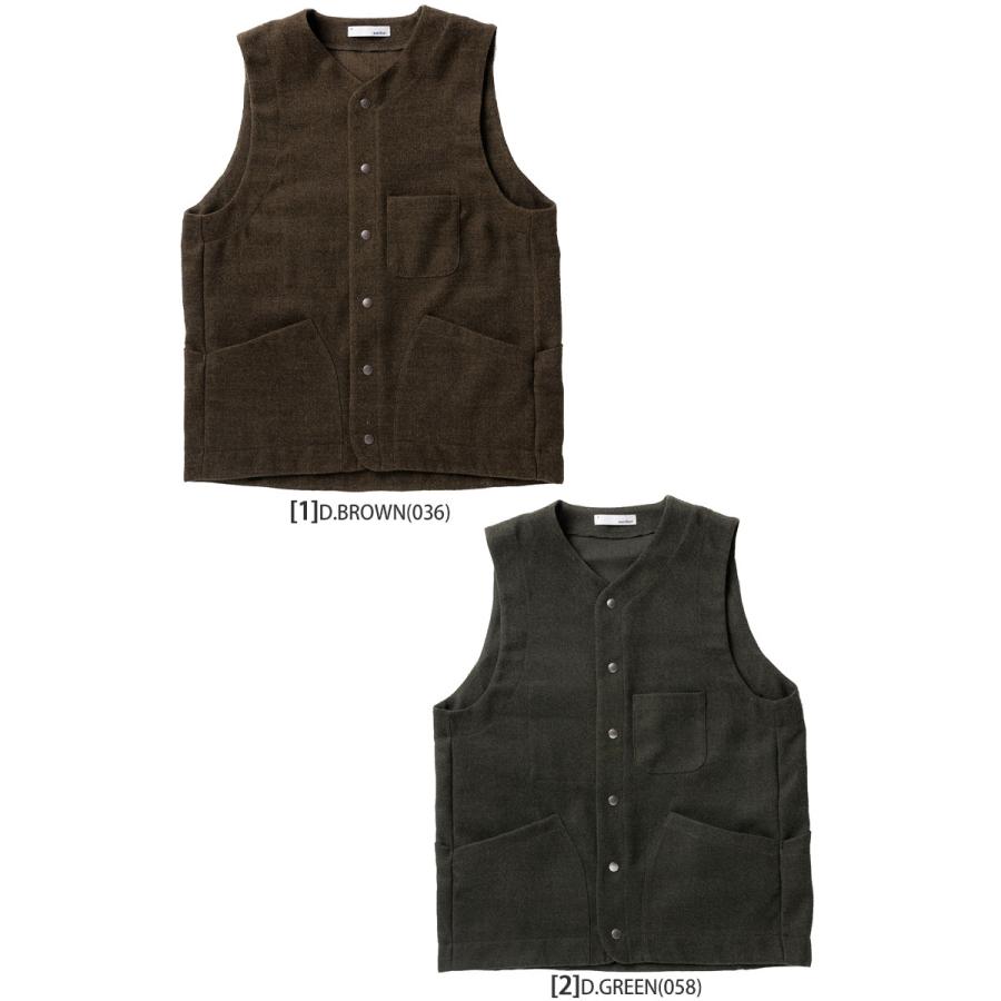 narifuri（ナリフリ） ベスト ジレ メンズ ツイーディワークベスト D