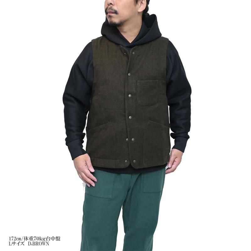 narifuri（ナリフリ） ベスト ジレ メンズ ツイーディワークベスト D