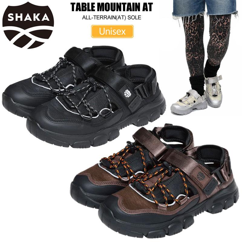 未使用 24cm SHAKA限定品ブラック スニーカー　サンダル SHAKA（シャカ） スニーカーサンダル メンズ レディース テーブル