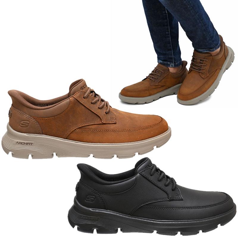 SKECHERS（スケッチャーズ） メンズ スニーカー ビジネス スリップ
